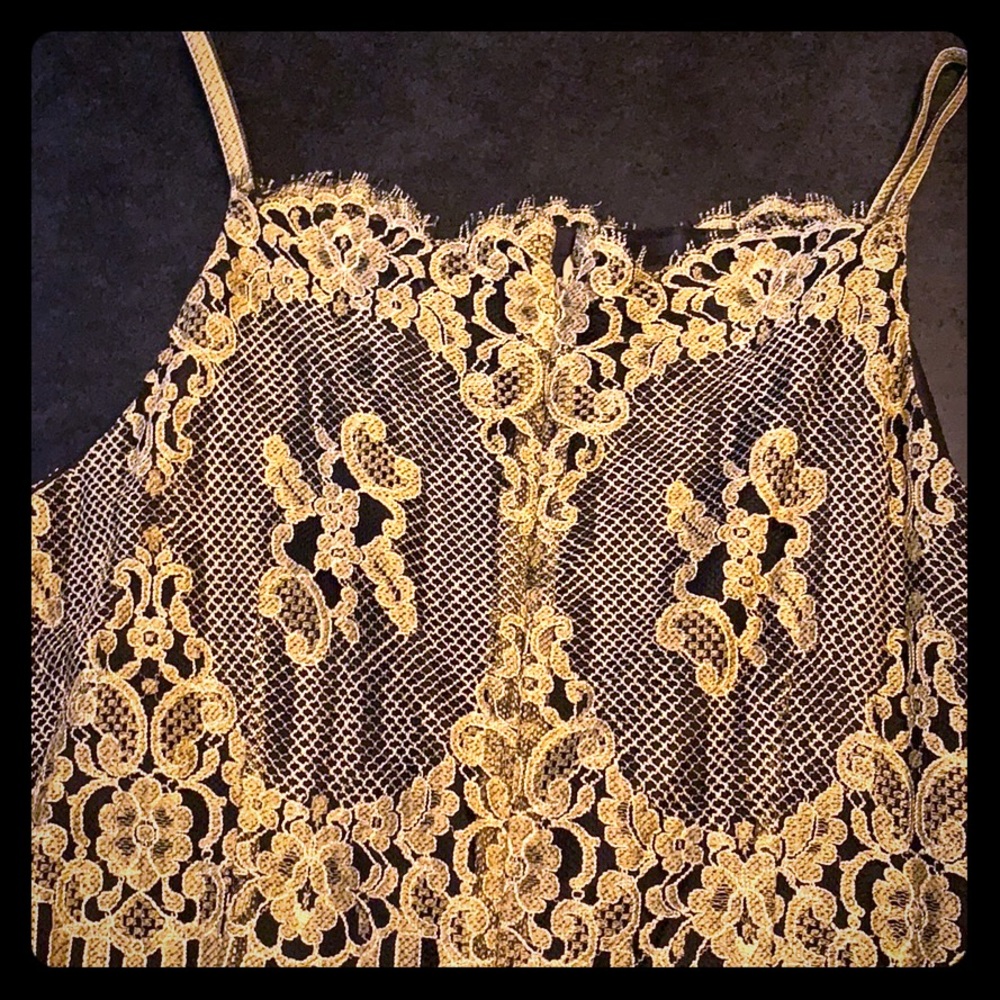 Gold vintage dress